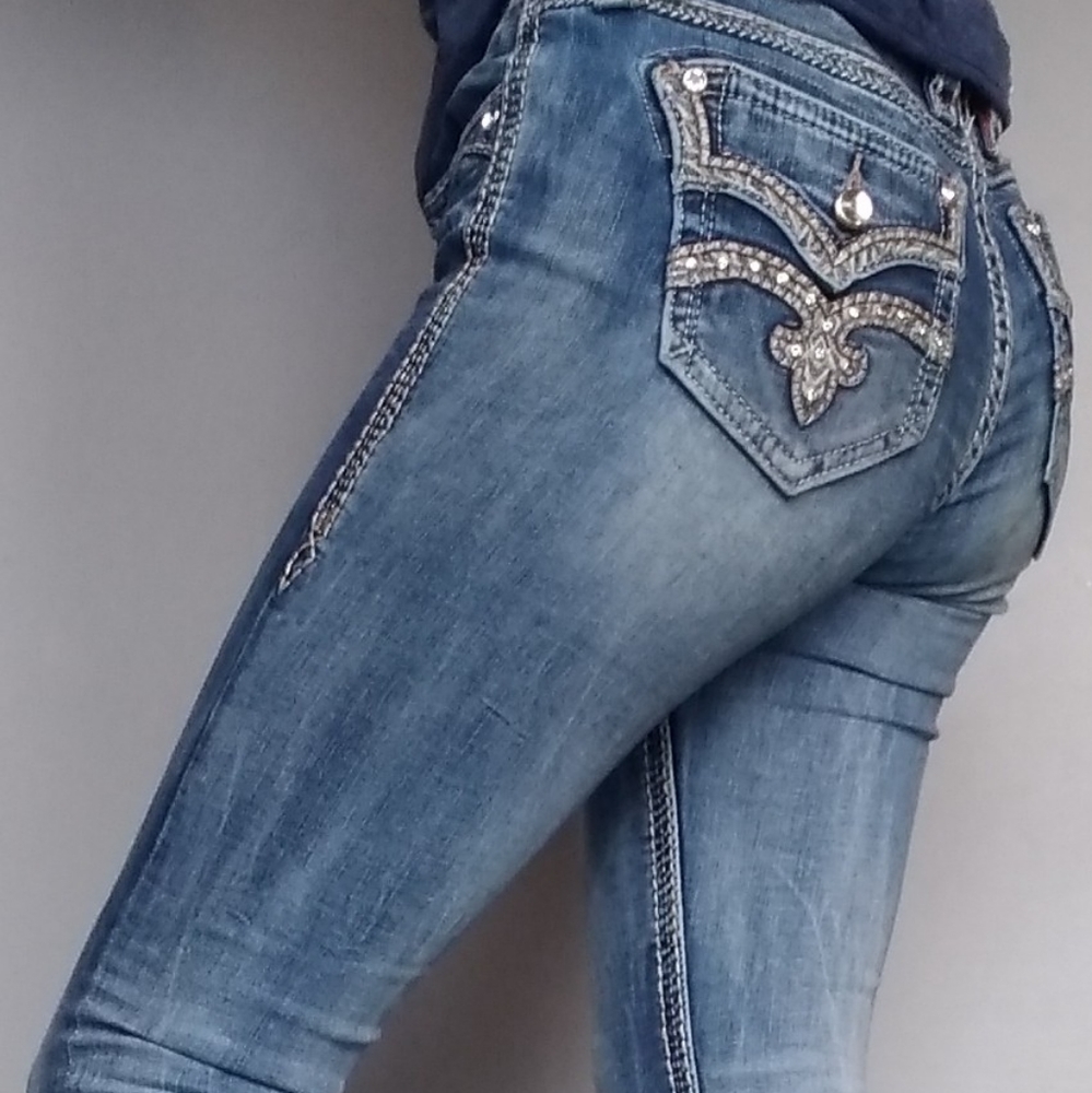 Size 27 Rock Revival Light denim boot cut jeans
